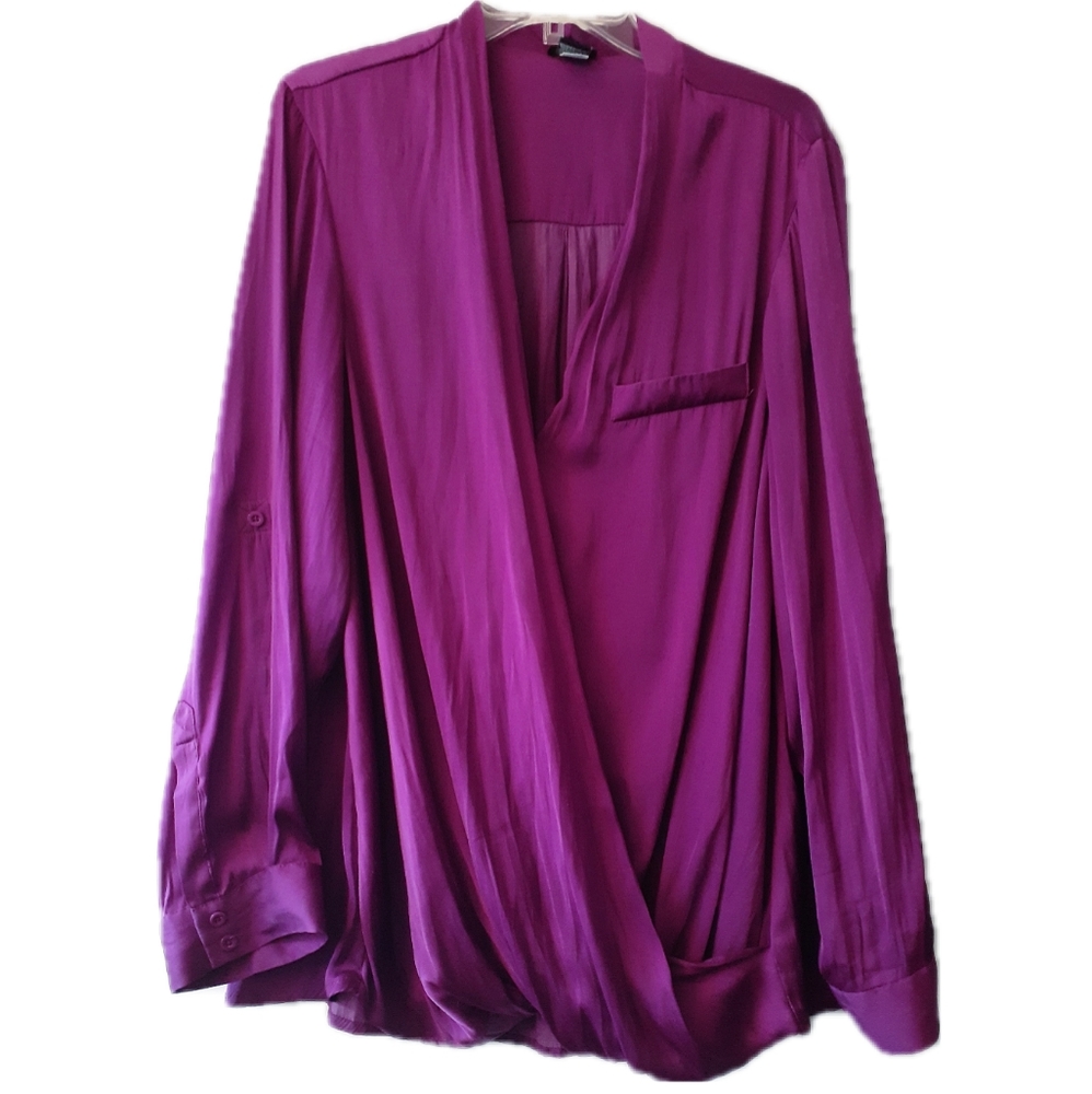 *Torrid Satin Wrap Top